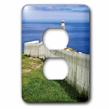 0193440515224 - 3DROSE NEWFOUNDLAND, CAPE SPEAR HISTORICAL SITE, LIGHTHOUSE-CN05 MGL0000 - MIVA STOCK - 2 PLUG OUTLET COVER (LSP_72959_6)