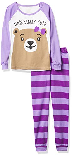 0193511946919 - THE CHILDRENS PLACE BABY GIRLS PRINTED PAJAMA SET, VERY VIOLET, 4T US