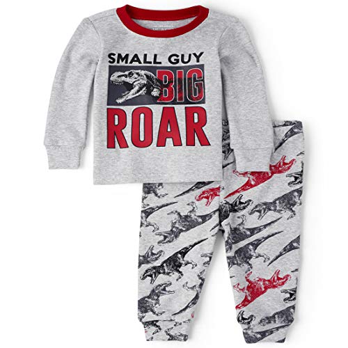 0193511948289 - THE CHILDREN’S PLACE BABY BOYS’ PRINTED PAJAMA SET, H/T MIST, 18-24MONTH