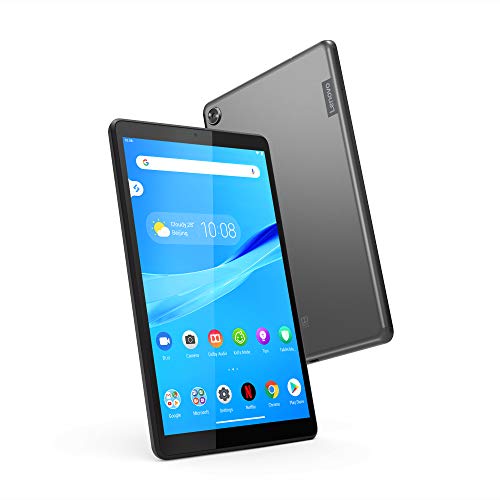 0193638289043 - LENOVO TAB M8 TABLET, 8” HD ANDROID TABLET, QUAD-CORE PROCESSOR, 2GHZ, 16GB STORAGE, FULL METAL COVER, LONG BATTERY LIFE, ANDROID 9 PIE, ZA5G0102US, SLATE BLACK