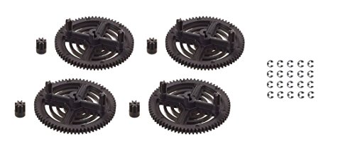 0019372046240 - PARROT AR DRONE 1.0 & 2.0 REPAIR GEARS REPLACEMENT PINION AND SPUR / UPGRADE SPARE PARTS / BLACK