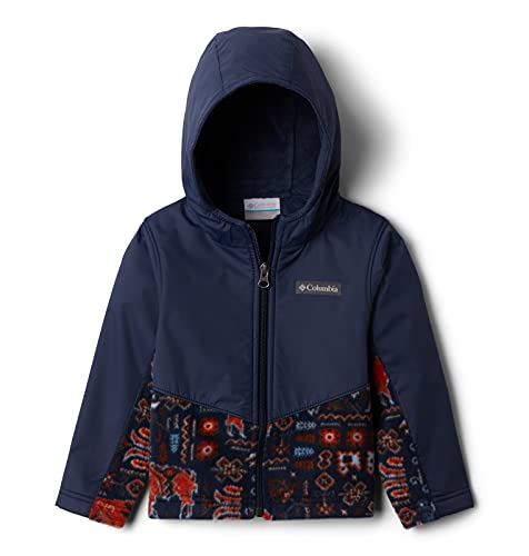0193855629462 - COLUMBIA BABY BOYS STEENS MT OVERLAY HOODIE, COLL NAVY FIERCESOME PRINT/COLL NAVY, 0-3 MONTHS