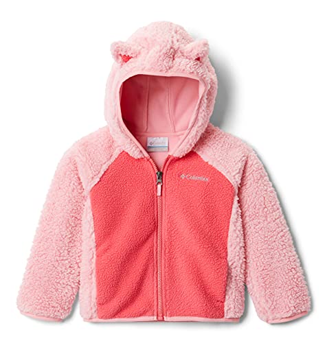 0193855678101 - COLUMBIA BABY FOXY BABY FAUX SHERPA FULL ZIP, PINK ORCHID/BRIGHT GERANIUM, 0/3