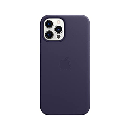 0194252465219 - APPLE LEATHER CASE WITH MAGSAFE (FOR IPHONE 12 PRO MAX) - DEEP VIOLET