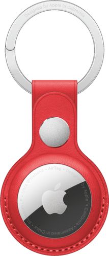 0194252467572 - NEW APPLE AIRTAG LEATHER KEY RING - (PRODUCT) RED