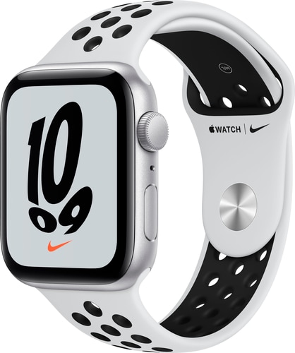 0194252586617 - APPLE WATCH NIKE SE (GPS) 44MM SILVER ALUMINUM CASE WITH NIKE SPORT BAND - SILVER