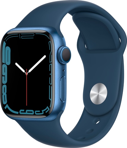 0194252590362 - APPLE WATCH SERIES 7 (GPS) 41MM BLUE ALUMINUM CASE WITH ABYSS BLUE SPORT BAND - BLUE