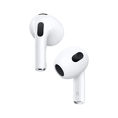 0194253324034 - APPLE AIRPODS (3RD GENERATION) WIRELESS EARBUDS WITH LIGHTNING CHARGING CASE. SPATIAL AUDIO, SWEAT AND WATER RESISTANT, UP TO 30 HOURS OF BATTERY LIFE. BLUETOOTH HEADPHONES FOR IPHONE