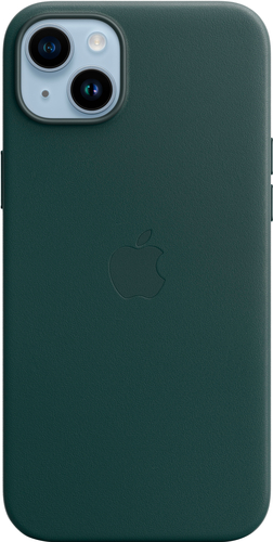 0194253345428 - APPLE - IPHONE 14 PLUS LEATHER CASE WITH MAGSAFE - FOREST GREEN