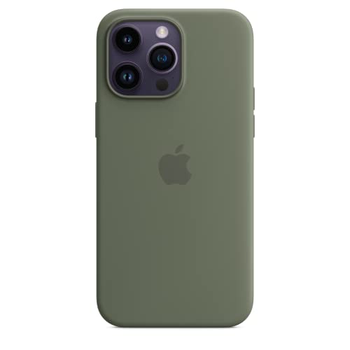 0194253727910 - APPLE IPHONE 14 PRO MAX SILICONE CASE WITH MAGSAFE - OLIVE