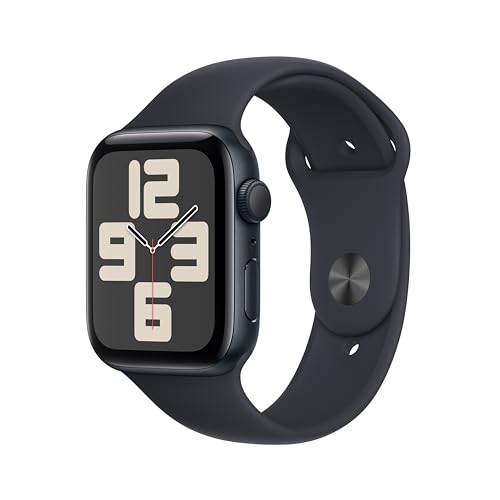 0194253772729 - APPLE WATCH SE (2ND GEN) SMARTWATCH WITH MIDNIGHT ALUMINUM CASE WITH MIDNIGHT SPORT BAND M/L. FITNESS & SLEEP TRACKER, CRASH DETECTION, HEART RATE MONITOR