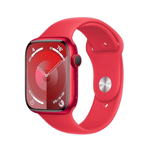 0194253942696 - APPLE WATCH SERIES 9 SMARTWATCH WITH (PRODUCT) RED ALUMINUM CASE WITH (PRODUCT) RED SPORT BAND M/L. FITNESS TRACKER, ECG APPS, ALWAYS-ON RETINA DISPLAY
