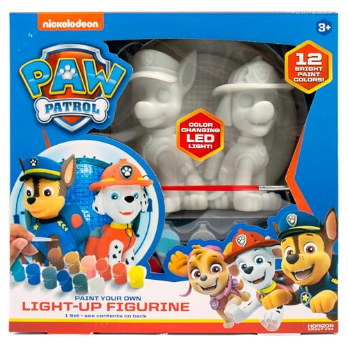 0194356234438 - PAW PATROL PAINT YOUR OWN LIGHT-UP FIGURINE, PAINTABLE PAW PATROL NIGHT LIGHT, PAW PATROL CHASE MULTICOLOR LIGHT, PAW PATROL PARTY DECORATIONS, PAW PATROL TOYS & GIFTS FOR KIDS AGES 3+