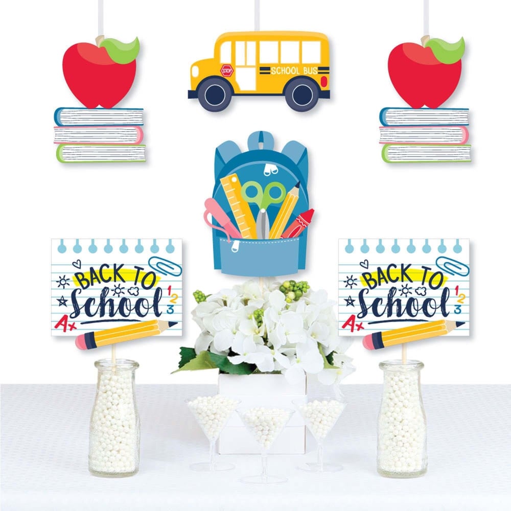 0019437300911 - BIG DOT OF HAPPINESS BACK TO SCHOOL - DECOR FIRST DAY OF SCHOOL CLASSROOM ESSENTIALS 20 CT