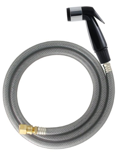0019442106485 - LDR 501 6200 SINK SPRAYER REPLACEMENT KIT WITH SPRAY HEAD, 48 INCH HOSE, BLACK