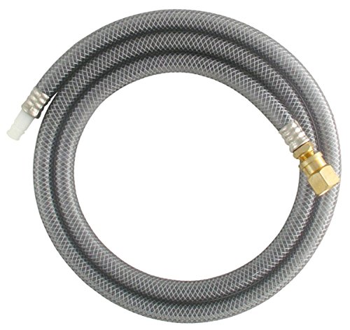 0019442106492 - LDR 501 6300 EXQUISITE REPLACEMENT SIDE SPRAYER SINK HOSE WITH UNIVERSAL FIT ADAPTER, 48-INCH