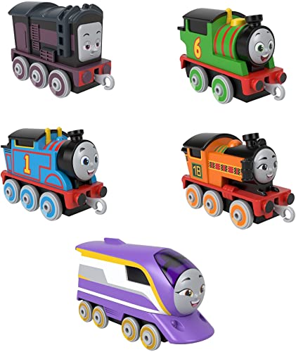 0194735005130 - THOMAS & FRIENDS ADVENTURES ENGINE PACK, SET OF 5 PUSH-ALONG TOY TRAINS FOR PRESCHOOL KIDS AGES 3 YEARS AND OLDER