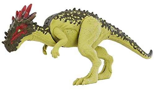 0194735005550 - JURASSIC WORLD WILD PACK DRACOREX HERBIVORE DINOSAUR ACTION FIGURE TOY WITH MOVABLE JOINTS, REALISTIC SCULPTING & ATTACK FEATURE, KIDS GIFT AGES 3 YEARS & OLDER