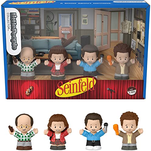 0194735007141 - FISHER-PRICE LITTLE PEOPLE COLLECTOR SEINFELD SPECIAL EDITION FIGURE SET, 4 CHARACTERS IN A GIFT PACKAGE FOR FANS