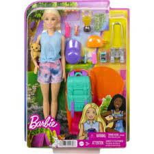 0194735022397 - BARBIE IT TAKES TWO “MALIBU” CAMPING DOLL (11.5 IN BLONDE) WITH PET PUPPY, BACKPACK, SLEEPING BAG & 10 CAMPING ACCESSORIES, GIFT FOR 3 TO 7 YEAR OLDS