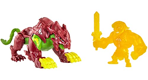 0194735030842 - MASTERS OF THE UNIVERSE ETERNIA MINIS VEHICLE OR CREATURE WITH MINI FIGURE, 2-IN CHARACTER FOR STORYTELLING PLAY AND DISPLAY, GIFT FOR MOTU FANS AGES 6 YEARS AND OLDER
