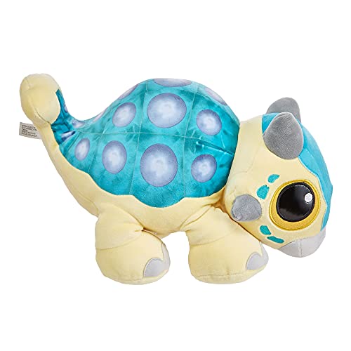 0194735031726 - JURASSIC WORLD FEATURE PLUSH ANKYLOSAURUS BUMPY BABY DINOSAUR TOY WITH ROAR SOUND & FLOPPY LEGS; CAMP CRETACEOUS SOFT DOLL PLAY OR NAP BUDDY, GIFT FOR KIDS AGES 3 YEARS & OLDER