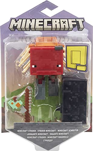 0194735031818 - MATTEL MINECRAFT CRAFT-A-BLOCK ASSORTMENT FIGURES, AUTHENTIC PIXELATED VIDEO-GAME CHARACTERS, ACTION TOY TO CREATE, EXPLORE AND SURVIVE, COLLECTIBLE GIFT FOR FANS AGE 6 YEARS AND OLDER