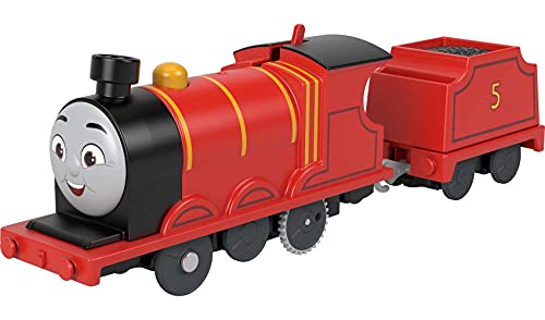 0194735035564 - THOMAS & FRIENDS JAMES MOTORIZED TOY TRAIN ENGINE FOR PRESCHOOL KIDS AGES 3 YEARS AND OLDER