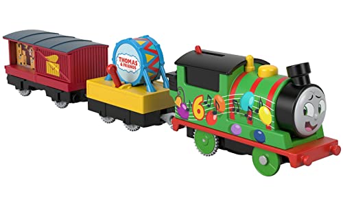 0194735035595 - THOMAS & FRIENDS PARTY TRAIN PERCY MOTORIZED BATTERY-POWERED TOY TRAIN ENGINE FOR PRESCHOOL KIDS AGES 3 YEARS AND OLDER