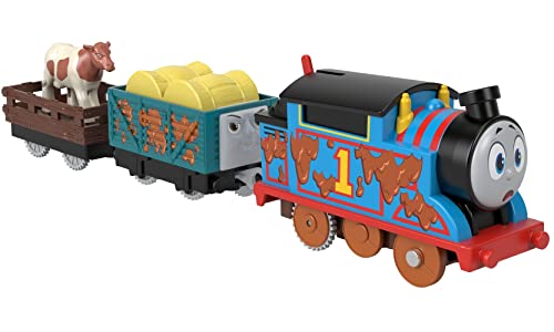 0194735035601 - THOMAS & FRIENDS MUDDY FARM THOMAS MOTORIZED BATTERY-POWERED TOY TRAIN ENGINE FOR PRESCHOOL KIDS AGES 3 YEARS AND OLDER