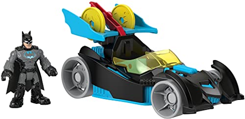0194735038060 - FISHER-PRICE IMAGINEXT DC SUPER FRIENDS BAT-TECH RACING BATMOBILE, PUSH-ALONG VEHICLE WITH LIGHTS AND BATMAN FIGURE FOR PRESCHOOL KIDS 3 TO 8 YEARS