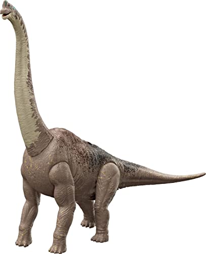 0194735041657 - JURASSIC WORLD DOMINION BRACHIOSAURUS DINOSAUR 32 INCHES LONG, MOVIE-ACCURATE POSABLE ACTION FIGURE, PHYSICAL & DIGITAL PLAY, GIFT FOR 4 YEARS & OLDER