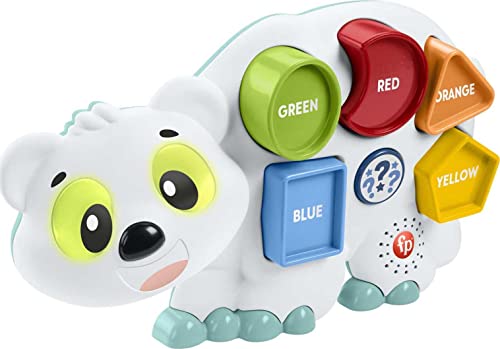 0194735043460 - FISHER-PRICE LINKIMALS PUZZLIN SHAPES POLAR BEAR, INTERACTIVE LEARNING TOY PUZZLE WITH LIGHTS AND MUSIC FOR TODDLERS AGES 18 MONTHS AND OLDER