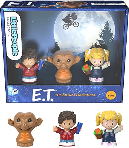 0194735049943 - FISHER-PRICE LITTLE PEOPLE COLLECTOR E.T. THE EXTRA-TERRESTRIAL SPECIAL EDITION GIFT SET WITH 3 FIGURES FOR FANS OF THE MOVIE AGES 1 TO 101