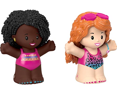 0194735055531 - FISHER-PRICE BARBIE SWIMMING FIGURE SET LITTLE PEOPLE, 2-PACK OF TOYS FOR TODDLER AND PRESCHOOL PRETEND PLAY
