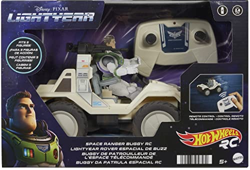 0194735058570 - HOT WHEELS R/C DISNEY PIXAR LIGHTYEAR SPACE COMMANDER REMOTE-CONTROL VEHICLE, GIFT FOR LIGHTYEAR FANS, COLLECTORS & KIDS 5 YEARS & UP