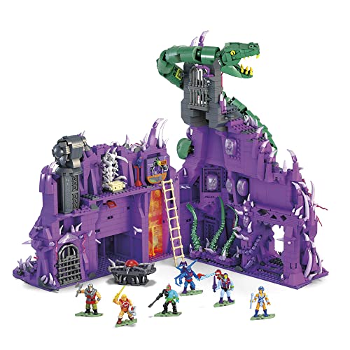 0194735064434 - MEGA MASTERS OF THE UNIVERSE SNAKE MOUNTAIN COLLECTOR SET, BUILDING TOYS FOR ADULT BUILDERS AND MOTU FANS, AGES 14+