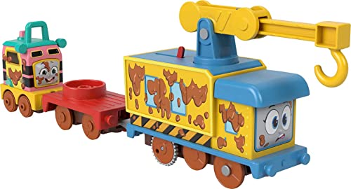0194735072750 - THOMAS & FRIENDS FISHER-PRICE FIX ‘EM UP FRIENDS MOTORIZED VEHICLE SET WITH TOY TRAIN ENGINE AND CRANE FOR KIDS AGES 3 YEARS AND UP