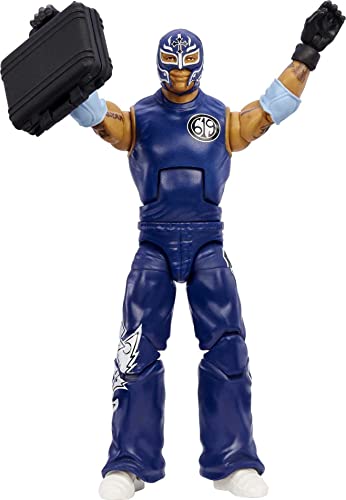 0194735075386 - WWE REY MYSTERIO SUMMERSLAM ELITE COLLECTION ACTION FIGURE DOMINIK MYSTERIO BUILD-A-FIGURE PARTS, COLLECTIBLE GIFT FOR AGES 8 YEARS OLD & UP