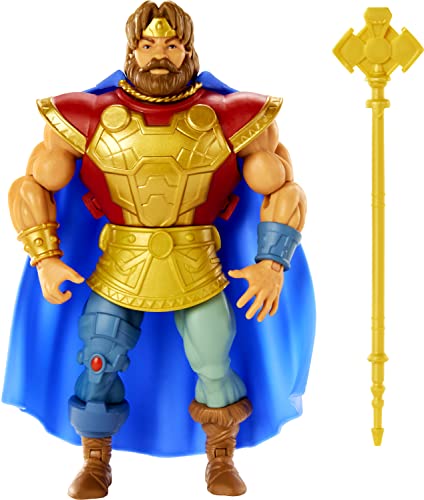 0194735104215 - MASTERS OF THE UNIVERSE ORIGINS TOY, RISE OF SNAKE MEN KING RANDO, ARTICULATED COLLECTIBLE MOTU FIGURE WITH ACCESSORY AND MINI COMIC