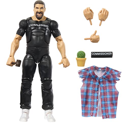 0194735105281 - WWE ELITE ACTION FIGURE COMMISSIONER FOLEY WITH ACCESSORY