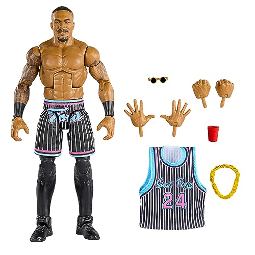 0194735105342 - MATTEL WWE MONTEZ FORD ELITE COLLECTION ACTION FIGURE WITH ACCESSORIES, ARTICULATION & LIFE-LIKE DETAIL, COLLECTIBLE TOY, 6-INCH
