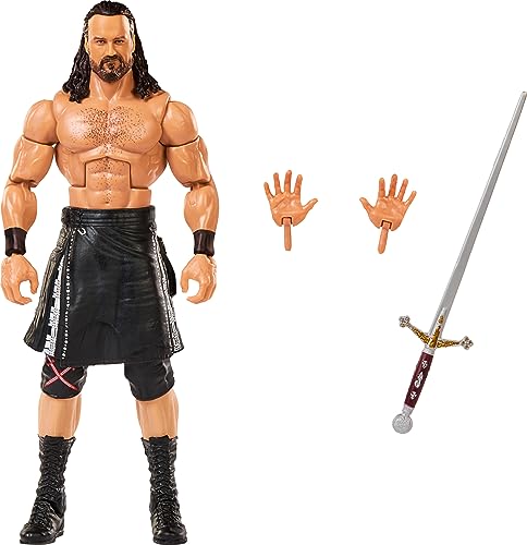 0194735105465 - MATTEL WWE DREW MCINTYRE ELITE COLLECTION ACTION FIGURE WITH ACCESSORIES, ARTICULATION & LIFE-LIKE DETAIL, 6-INCH