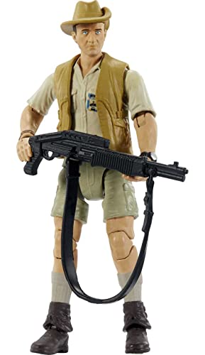 0194735118786 - JURASSIC WORLD JURASSIC PARK HUMAN FIGURE IN HAMMOND COLLECTION ROBERT MULDOON, PREMIUM AUTHENTIC ARTICULATED CHARACTER FIGURE, 3.75 INCH SCALE, DINOSAUR TOY