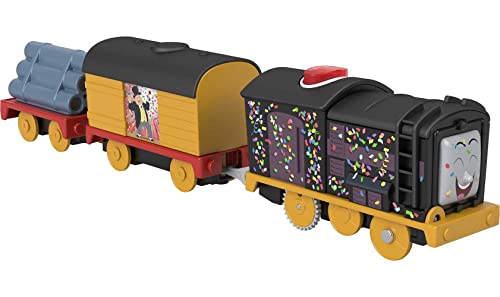0194735124015 - FISHER-PRICE THOMAS AND FRIENDS TALKING DIESEL TOY TRAIN WITH SOUNDS & PHRASES FOR PRESCHOOL PRETEND PLAY, BATTERY-POWERED MOTORIZED ENGINE WITH TENDER