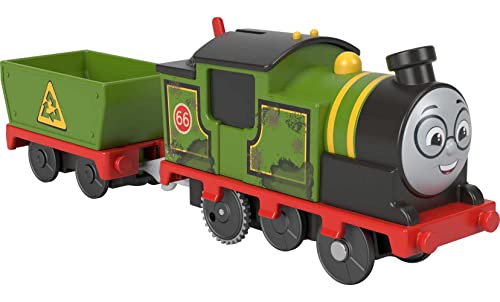 0194735124220 - FISHER-PRICE THOMAS AND FRIENDS WHIFF TOY TRAIN, BATTERY-POWERED MOTORIZED TRAIN ENGINE AND CARGO CAR FOR PRESCHOOL PRETEND PLAY