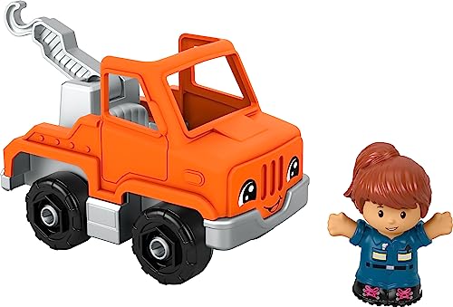 0194735141784 - FISHER-PRICE LITTLE PEOPLE TODDLER TOY HELP AND GO TOW TRUCK AND CHARACTER FIGURE FOR PRESCHOOL PLAY AGES 1+ YEARS