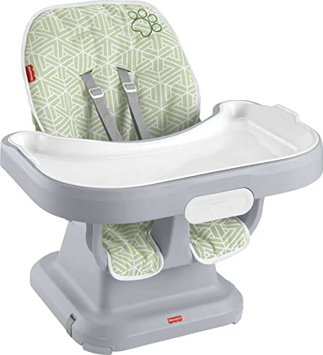 0194735152407 - FISHER-PRICE PORTABLE BABY HIGH CHAIR & TODDLER BOOSTER SEAT, SPACESAVER SIMPLE CLEAN PUPPY PERFECTION