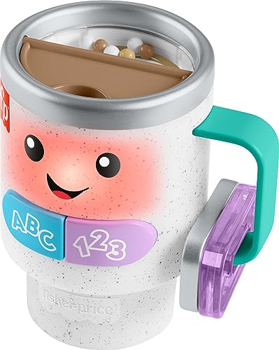 0194735182749 - FISHER-PRICE LAUGH & LEARN BABY & TODDLER TOY WAKE UP & LEARN COFFEE MUG WITH LIGHTS MUSIC AND LEARNING CONTENT FOR AGES 6+ MONTHS