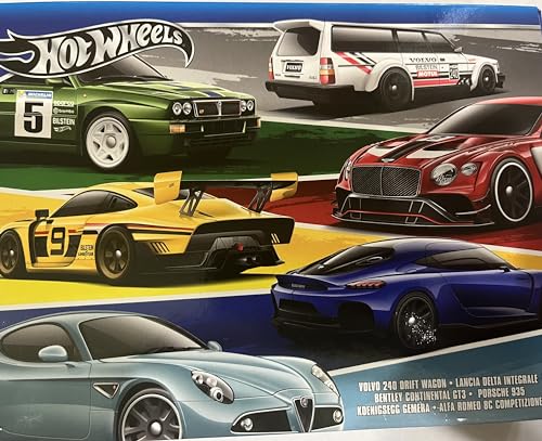 0194735188147 - HOT WHEELS 1:64 SCALE DIE-CAST TOY CARS, SET OF 6 EURO STYLE VEHICLES WITH ELEVATED DECO (STYLES MAY VARY)
